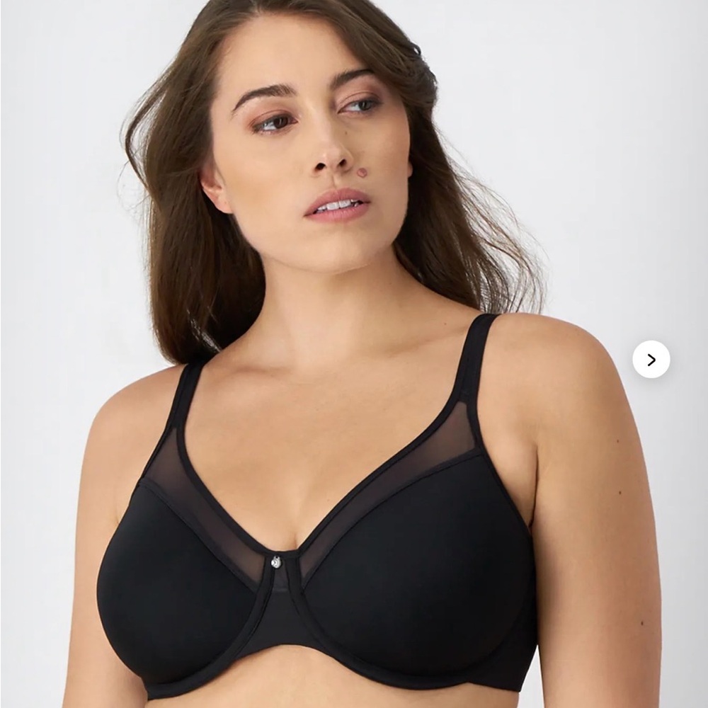 Bali One Smooth U Ultra Light 36 DD Underwire Bra Breathable Mesh Convertible
